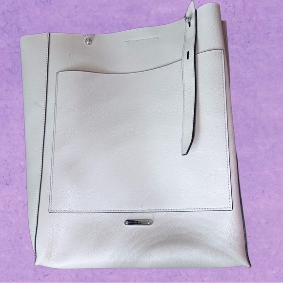 Rebecca Minkoff White Leather Stella Tote - Picture 1 of 8